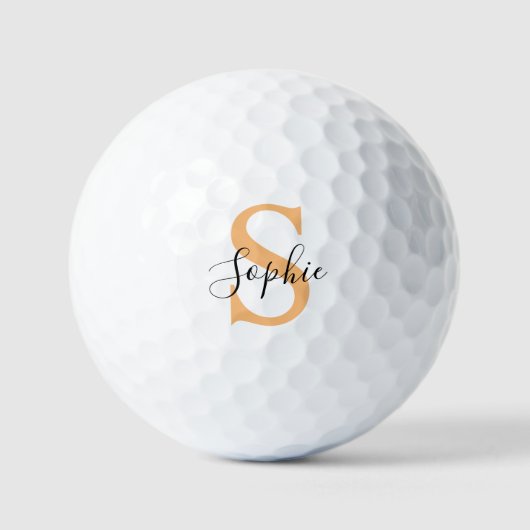 Elegant Script Custom Name Personalized Gift Golfball (Vorderseite)