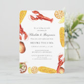 Elegant Script Engagement Party Einladung (Stehend Vorderseite)