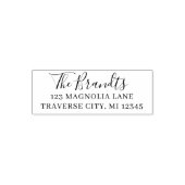 Elegant Script Family Fancy Name Permastempel (Design)