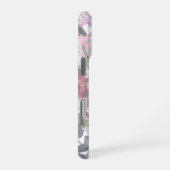 Elegant Script Font Custom Name Soft Floral  iPhone Hülle (Rechte Seite)