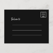 Elegant Script Foto Thank You Graduation Postkarte (Rückseite)