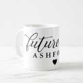 Elegant Script Future Mrs. Kaffeetasse (Vorderseite Links)