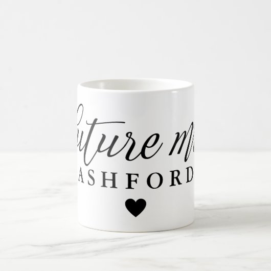 Elegant Script Future Mrs. Kaffeetasse (Mittel)