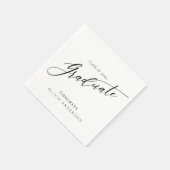 Elegant Script Graduation Party Serviette (Ecke)