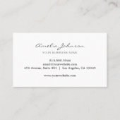 Elegant Script Handmade Candle Logo Artisan Small  Visitenkarte (Rückseite)
