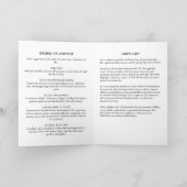 Elegant Script In Loving Memory Photo Memorial Programm (Innenseite)