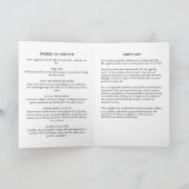 Elegant Script In Loving Memory Photo Memorial Programm (Innenseite)