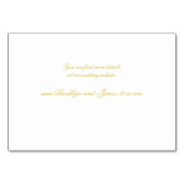 Elegant Script Island Citrus Accommodation Cards Tischnummer (Rückseite)