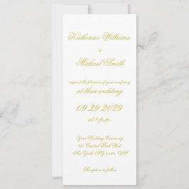 Elegant Script Island Citrus Yellow Wedding Invite Einladung