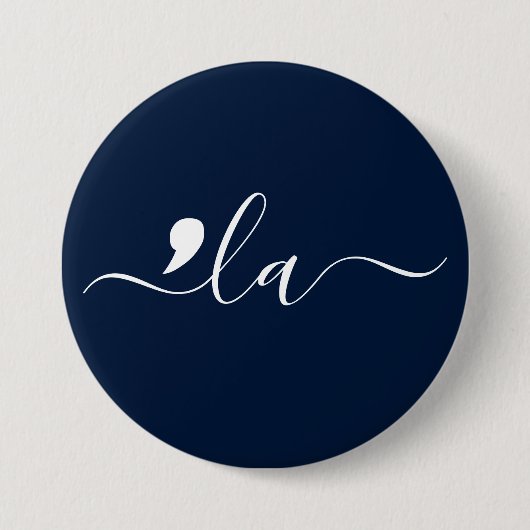 Elegant Script Kamala Harris für Präsident Button (Vorderseite)