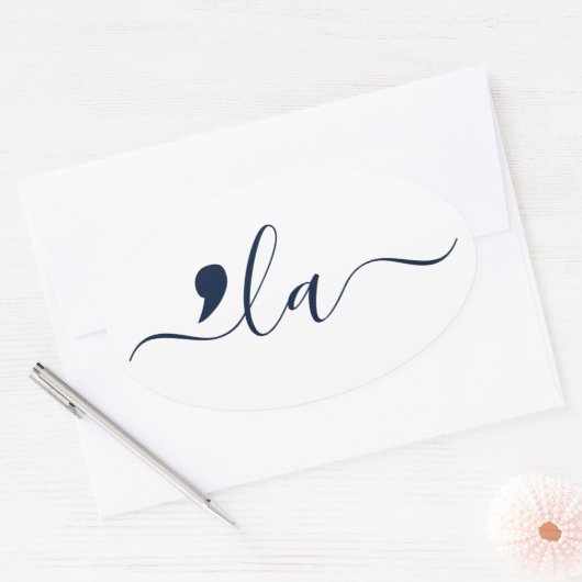 Elegant Script Kamala Harris für Präsident Ovaler Aufkleber (Umschlag)