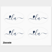 Elegant Script Kamala Harris für Präsident Ovaler Aufkleber (Blatt)