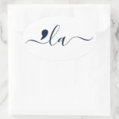 Elegant Script Kamala Harris für Präsident Ovaler Aufkleber (Tasche)