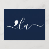 Elegant Script Kamala Harris für Präsident Postkarte (Vorderseite)