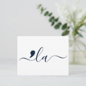 Elegant Script Kamala Harris für Präsident Postkarte (Stehend Vorderseite)