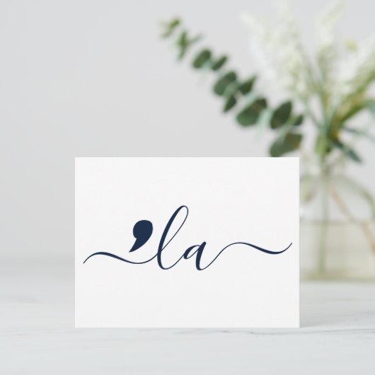 Elegant Script Kamala Harris für Präsident Postkarte (Stehend Vorderseite)