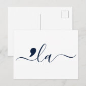 Elegant Script Kamala Harris für Präsident Postkarte (Vorne/Hinten)