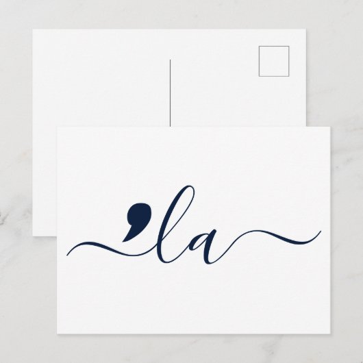 Elegant Script Kamala Harris für Präsident Postkarte (Vorne/Hinten)