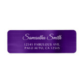 Elegant Script Metallic Royal Purple (Vorne)
