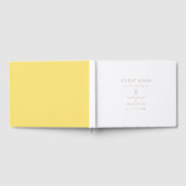 Elegant Script Modern Watercolor Daisy Gästebuch (Voll)