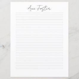 Elegant Script Monogram Personalized Stationery