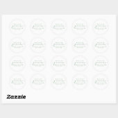 ELEGANT SCRIPT MUCHAS GRACIAS | DANK IHNEN STICKER (Blatt)