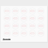 ELEGANT SCRIPT MUCHAS GRACIAS | DANK IHNEN STICKER (Blatt)