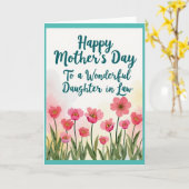 Elegant Script Mutterkarte Karte (Gelbe Blume)