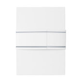 Elegant Script Navy Blue Wedding Einladungsbanderole (Rückseitenbeispiel)