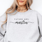 Elegant Script Personalisiert Future Mrs Sweatshir Sweatshirt