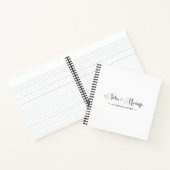 Elegant Script Personalized Notes & Musings Notizblock (Innenseite)