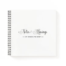 Elegant Script Personalized Notes & Musings