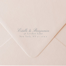 Elegant Script Return Address Wedding Permastempel