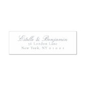 Elegant Script Return Address Wedding Permastempel (Design)