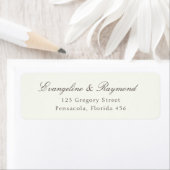 Elegant Script Rococo Wedding Address (Insitu)