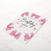 Elegant Script & Rose Gold Photo Birthday Card Folieneinladung (Gedreht)