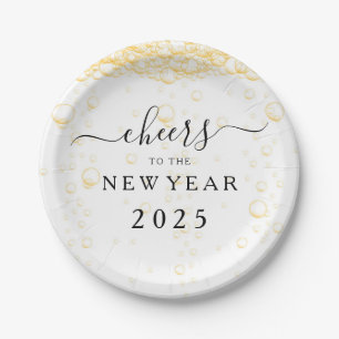 Elegant Script Silvester Pappteller