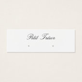 Elegant Script  Stud Earring Display (Vorderseite)