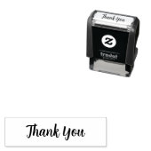 Elegant Script “Thank You” Rubber Stamp Permastempel (Beispiel)