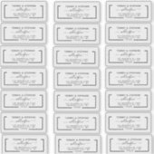  Elegant Script transparent Return address Label (Vorderseite)