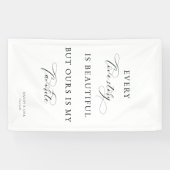 Elegant Script Wedding Backdrop Banner – love  (Horizontal)