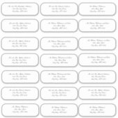 Elegant Script Wedding Envelope Address Stickers Aufkleber (Vorderseite)