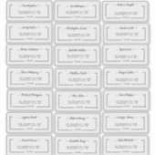 Elegant Script Wedding Guest Address Labels (Vorderseite)