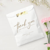 Elegant Script Wedding Thank You Custom Minimalist Geschenktütchen (Versiegelt)