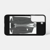 Elegant Script Wedding Tuxedo Suit Groom  Samsung Galaxy Hülle (Rückseite (Horizontal))