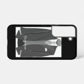 Elegant Script Wedding Tuxedo Suit Groomsman Samsung Galaxy Hülle (Rückseite (Horizontal))