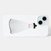 Elegant Script White Wedding Dress Bride  Case-Mate iPhone Hülle (Rückseite (Horizontal))