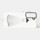 Elegant Script White Wedding Dress Bride  Samsung Galaxy Hülle (Rückseite (Horizontal))