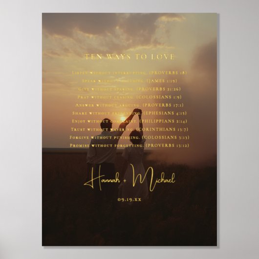 Elegant Scriptures | Begrüßung des Fotos Foliendrucke (Vorderseite)