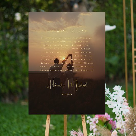 Elegant Scriptures | Begrüßung des Fotos Foliendrucke